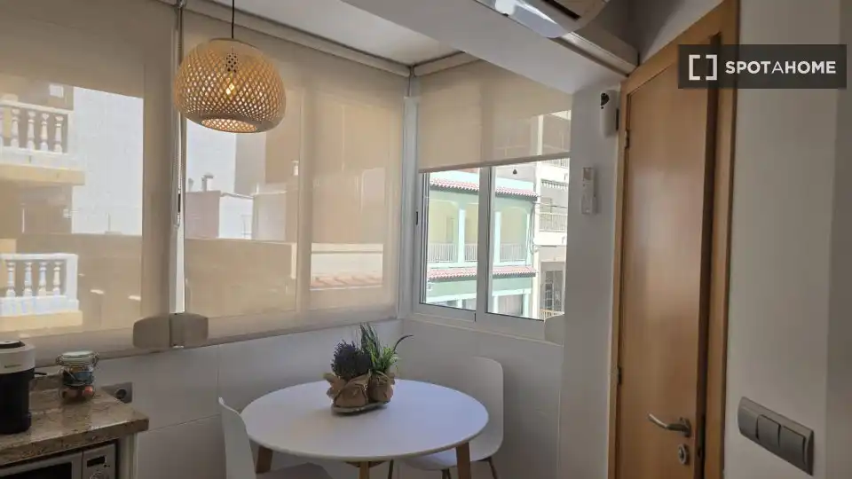 Balcony of Flat for rent in Sueca  with Air Conditioner, Heating and Furnished