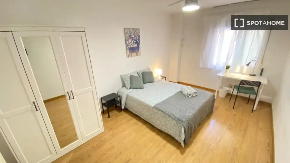Habitación de Piso de alquiler en Madrid con Aire acondicionado, Calefacción y Amueblado