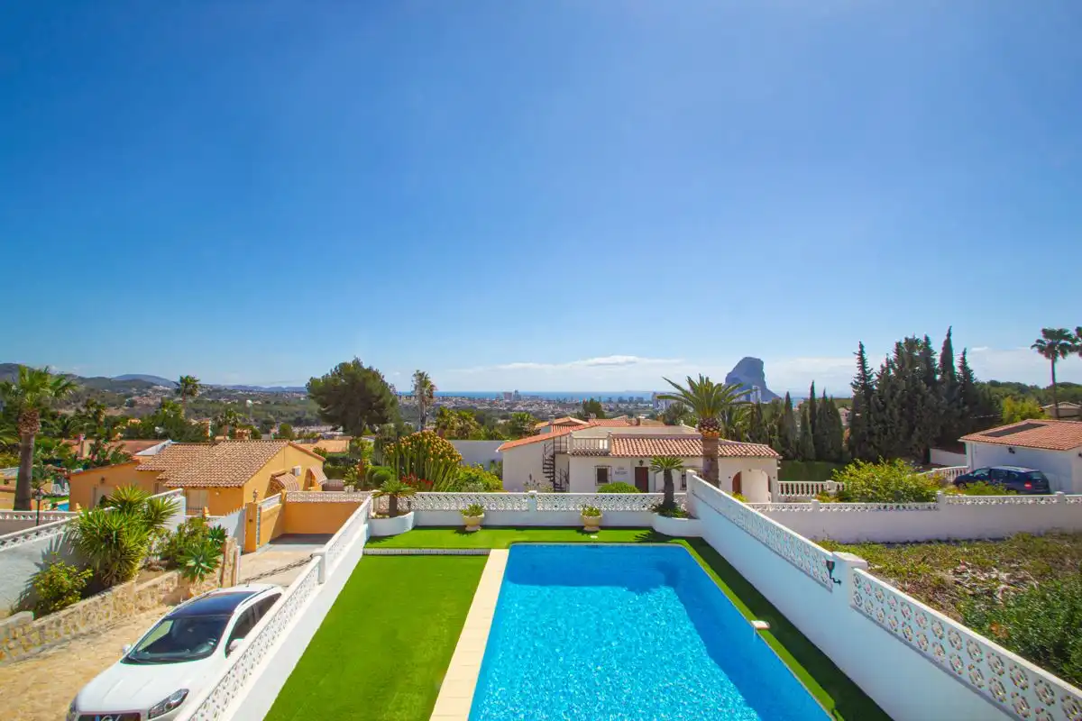 Exterior view of Houses for sale in Calpe / Calp  with Air Conditioner, Heating and Private garden