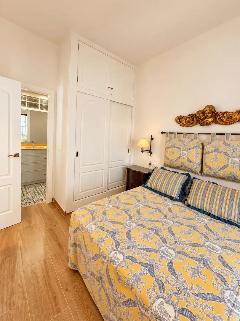 Bedroom of Apartments for rent in Fuengirola  with Air Conditioner, Private garden and Furnished