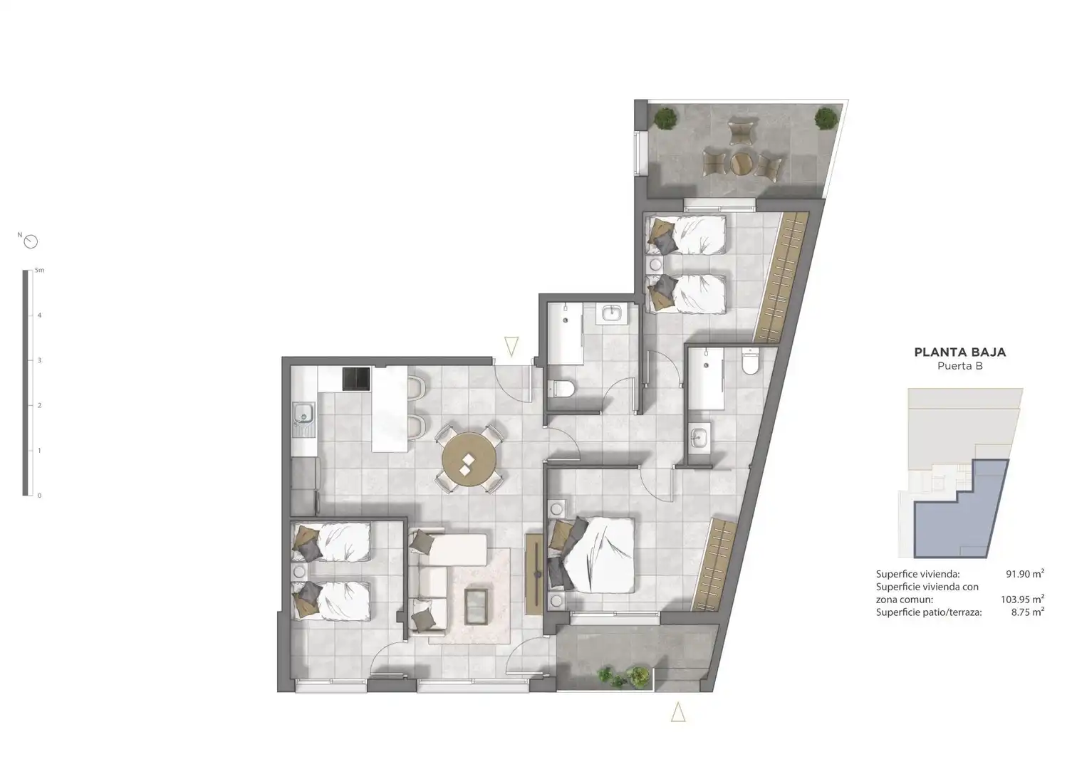 Planta baja en venta en Pueblo