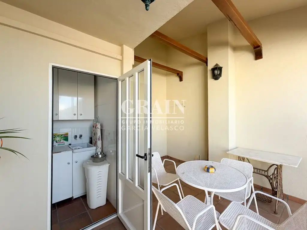 Balcony of Detached homes for sale in Barrax  with Air Conditioner, Heating and Storage room