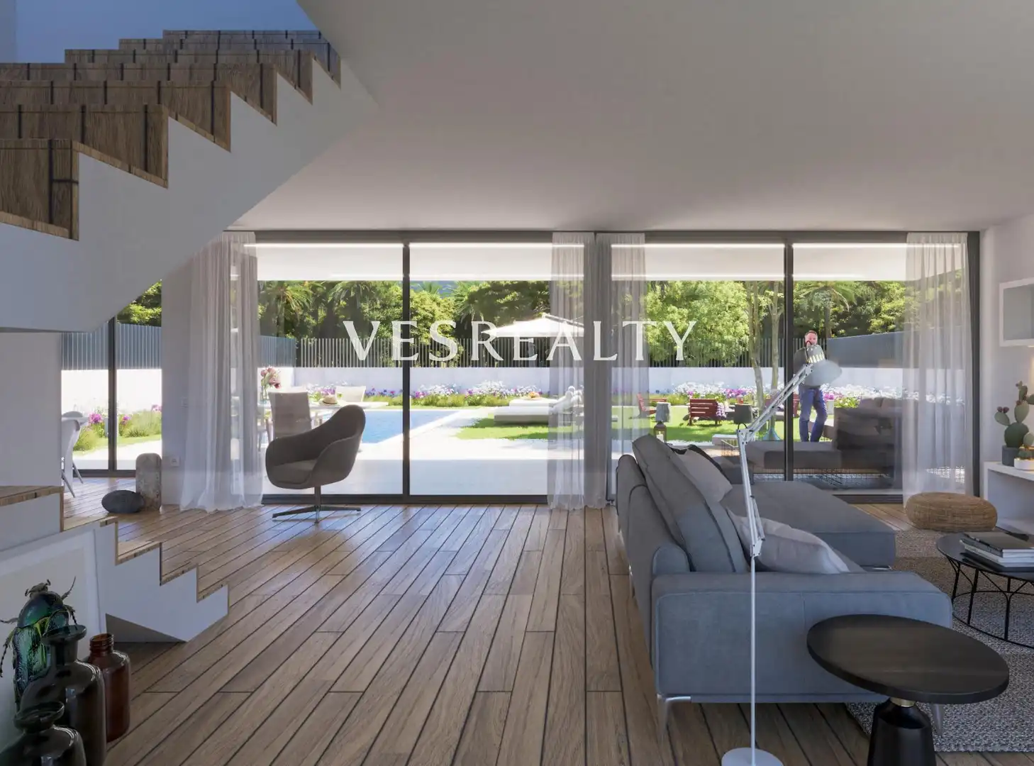 Vista exterior de Casa o xalet en venda en San Fulgencio amb Aire condicionat, Jardí privat i Terrassa