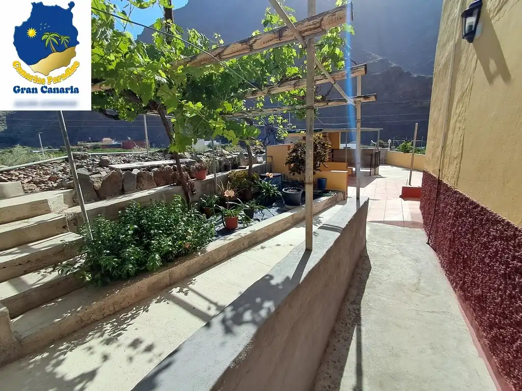 Terrasse von Wohnung zum Verkauf in Mogán mit Privatgarten und Terrasse