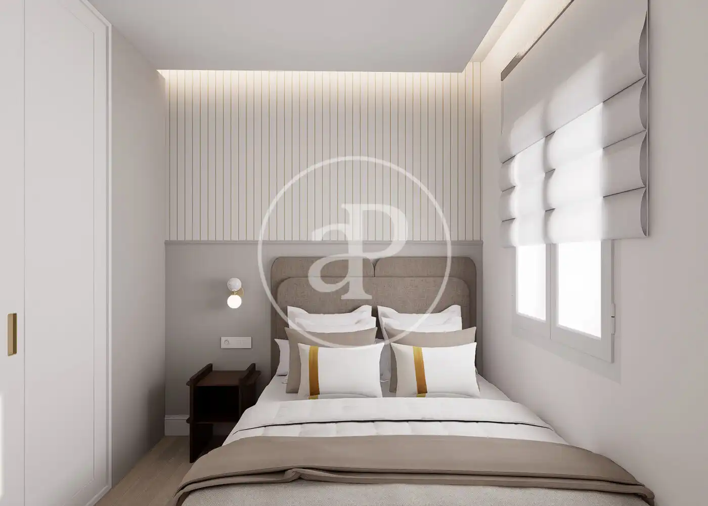 Bedroom of Flat for sale in Madrid  with Air Conditioner, Heating and Furnished