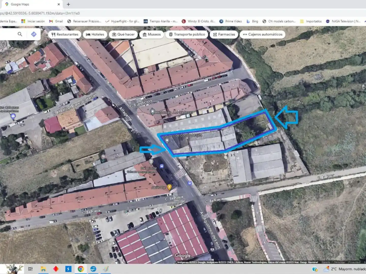 Vista exterior de Pis en venda en Trobajo del Camino