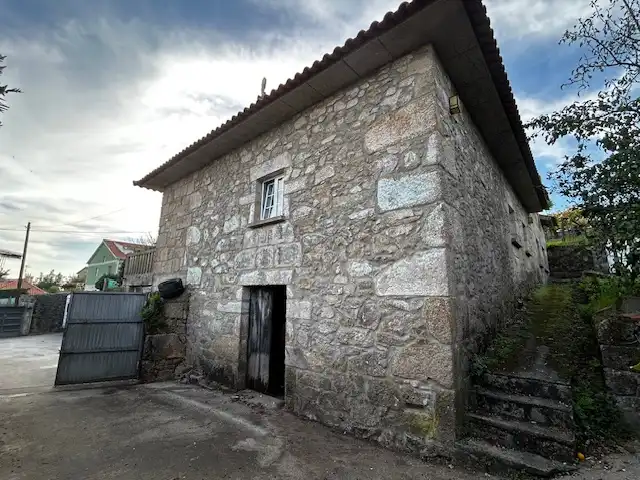 Exterior view of Houses for sale in Vilanova de Arousa  with Heating, Private garden and Parquet flooring