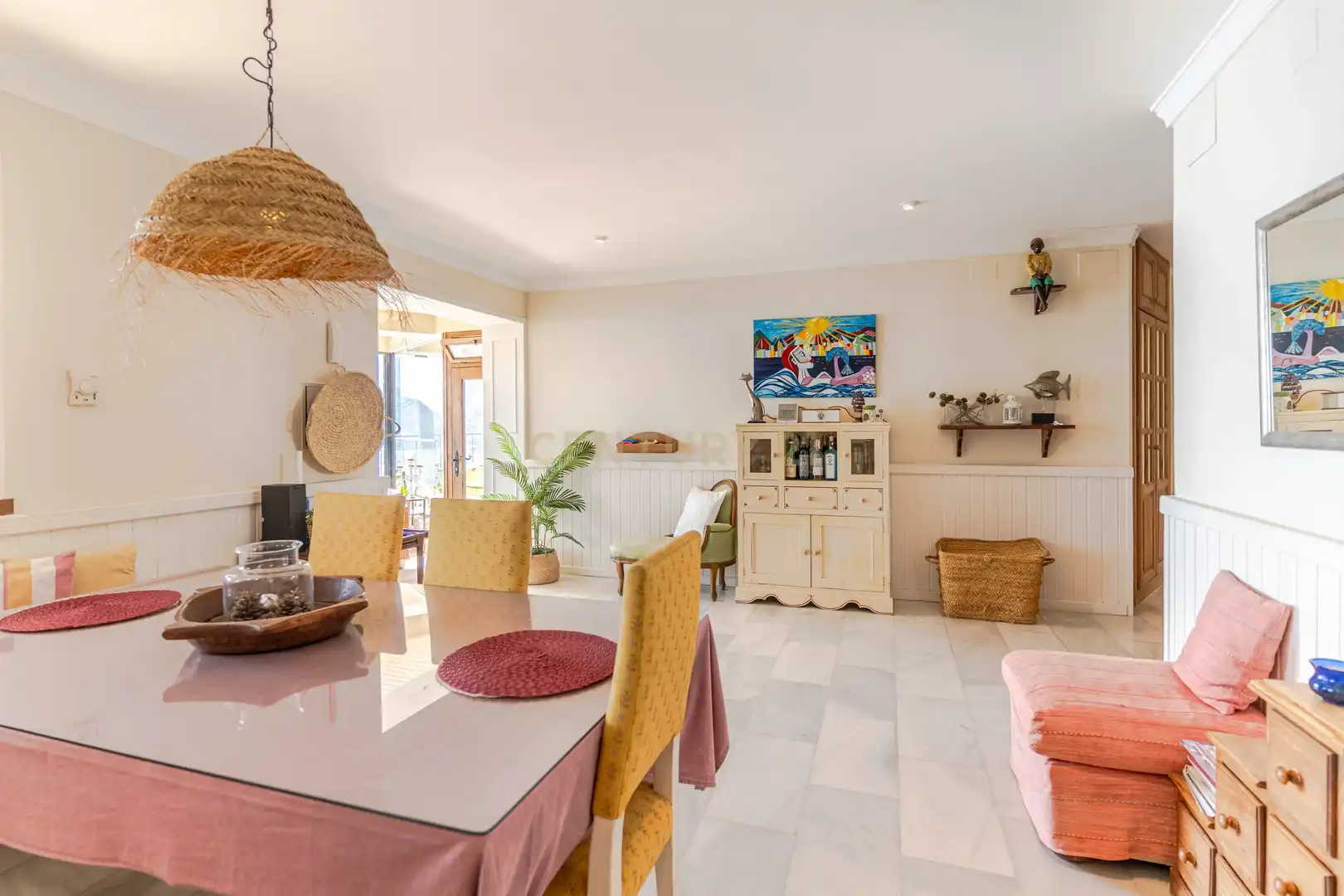 Dining room of Houses for sale in Almuñécar  with Air Conditioner, Private garden and Storage room