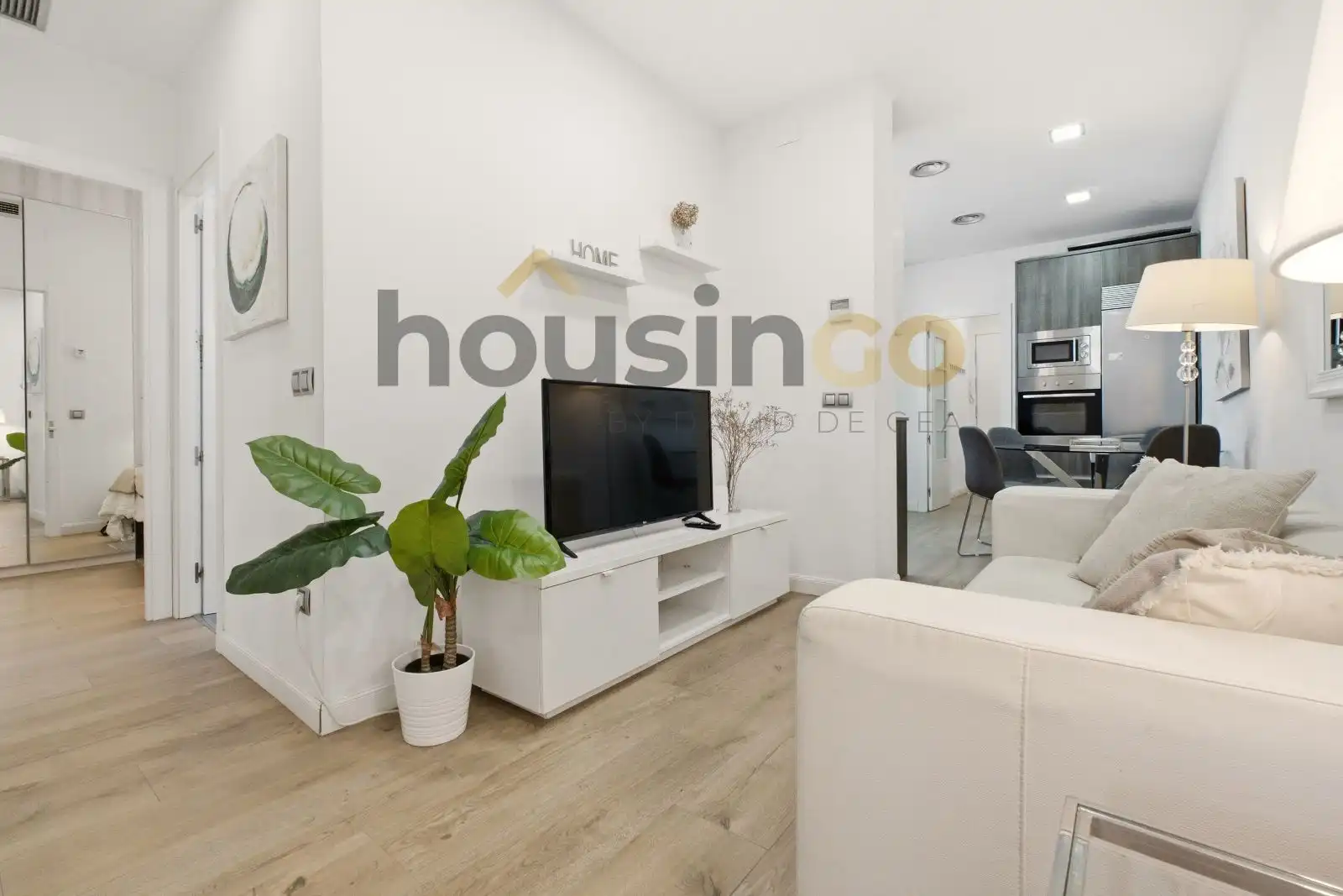 Sala de estar de Piso de alquiler en Madrid con Aire acondicionado, Calefacción y Parquet