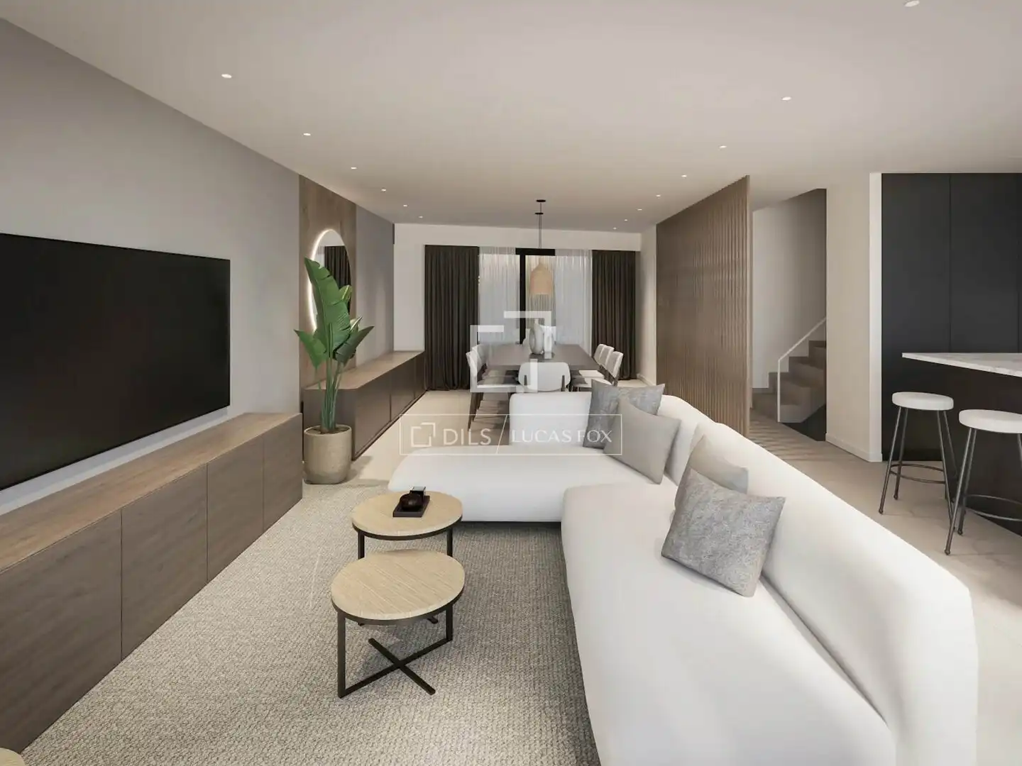 Sala d'estar de Casa o xalet en venda en  Palma de Mallorca amb Aire condicionat, Calefacció i Jardí privat