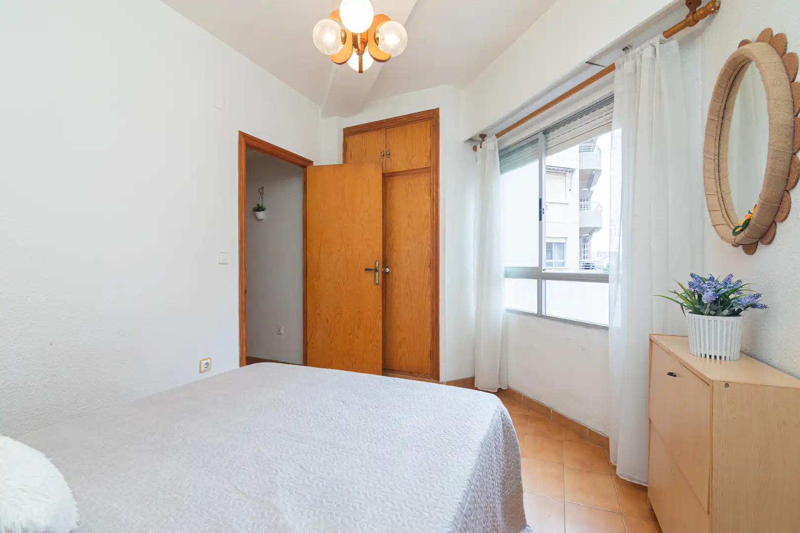 Schlafzimmer von Wohnung zum Verkauf in Santa Pola mit Klimaanlage, Möbliert und Balkon