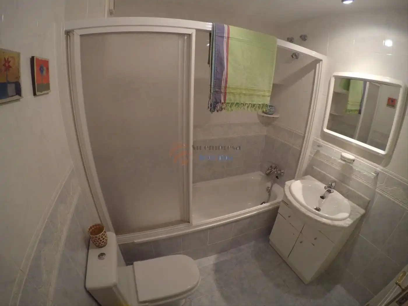 Bathroom of Apartments for rent in Peñíscola / Peníscola  with Terrace, Furnished and Community pool
