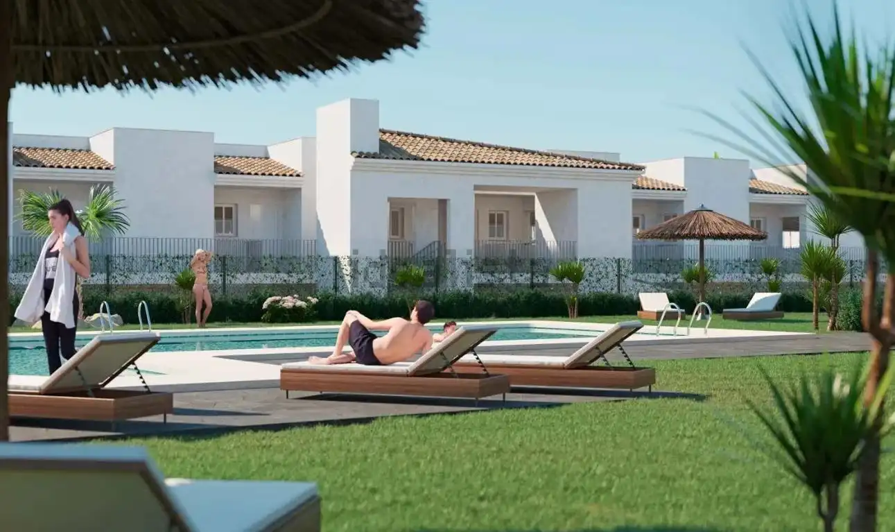 Vista exterior de Apartament en venda en Zahara de los Atunes amb Jardí privat, Traster i Piscina comunitària