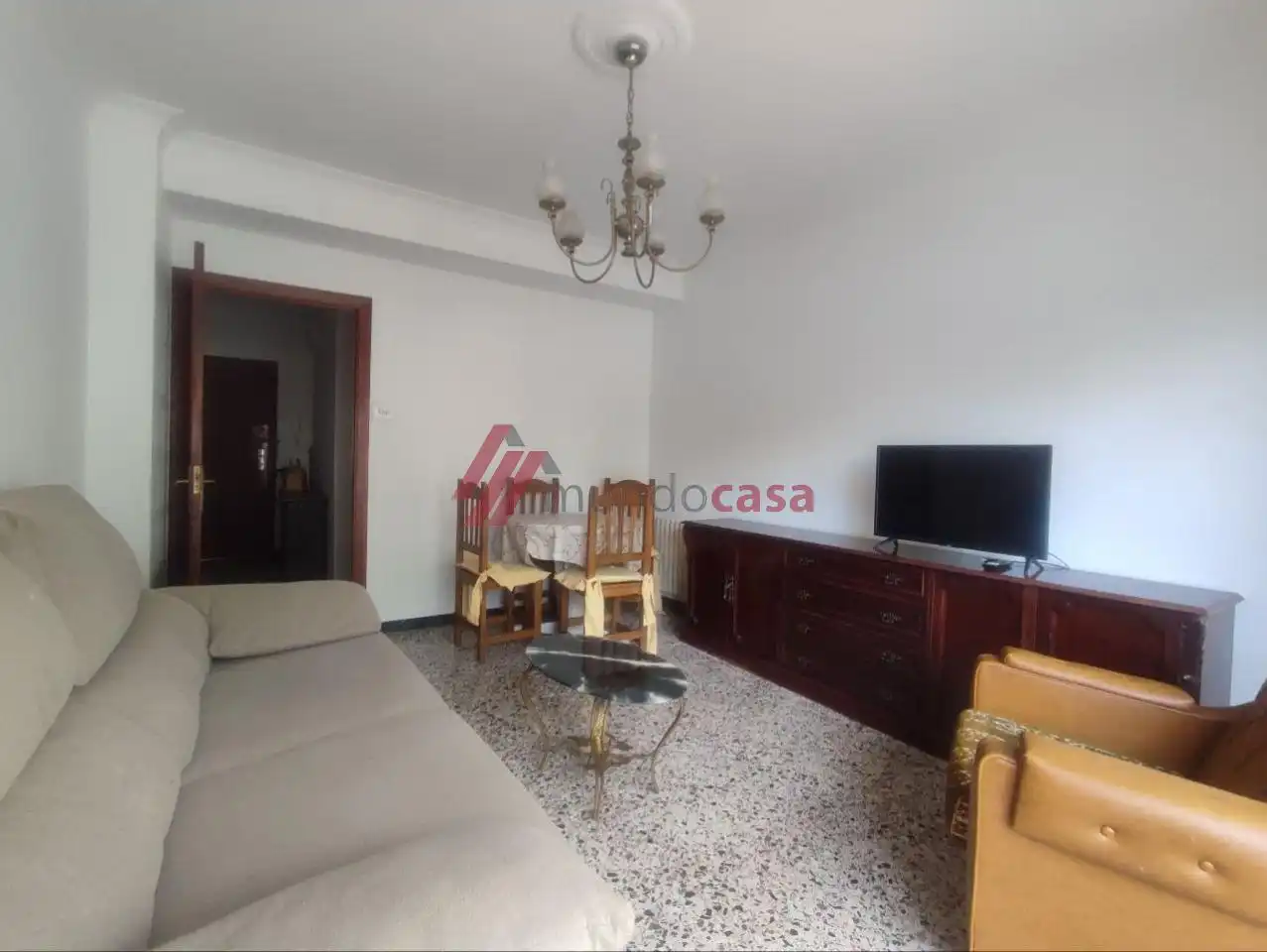 Living room of Flat for rent in Ferrol  with Heating and Furnished