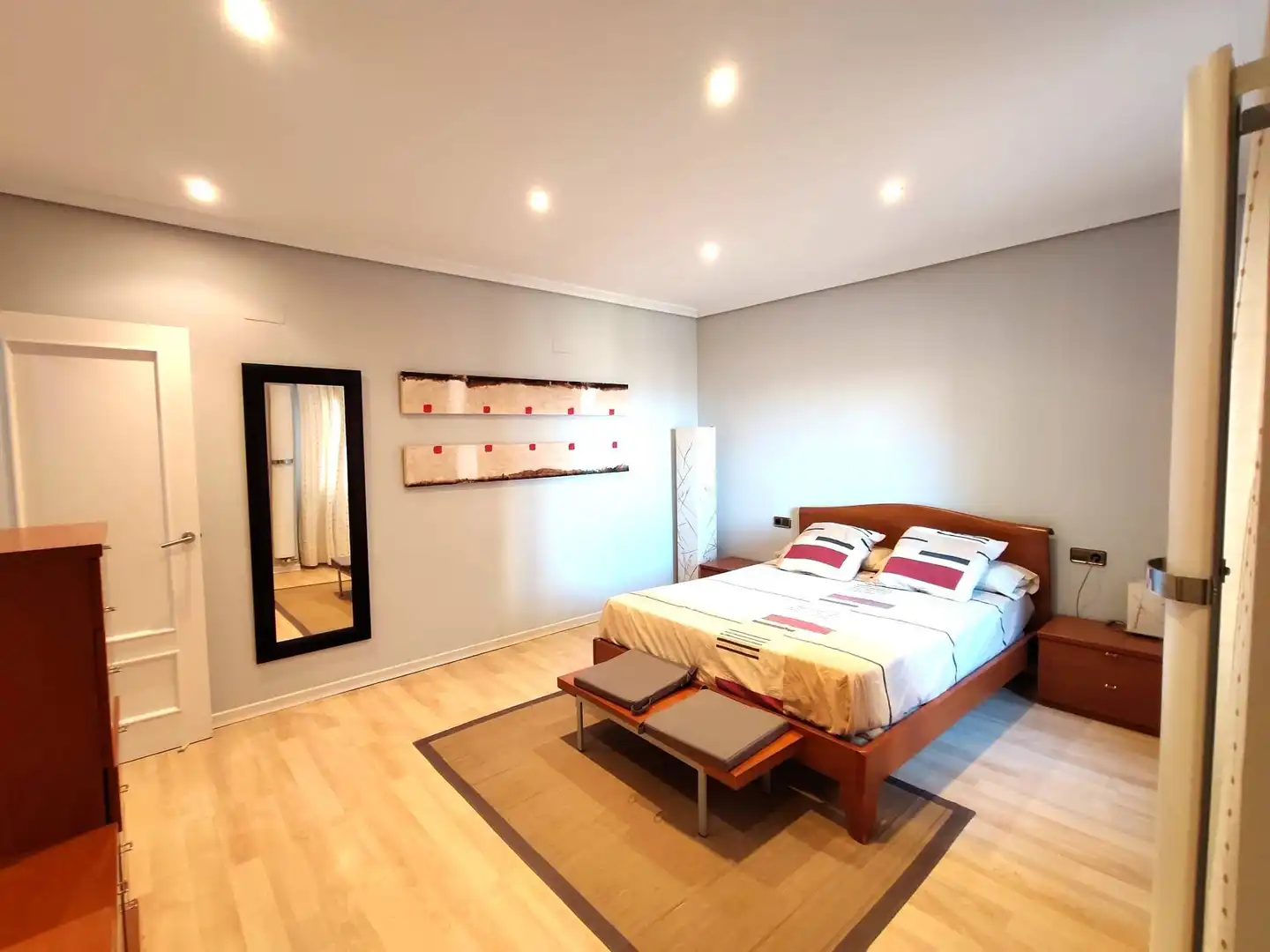 Bedroom of Flat for sale in Tudela  with Air Conditioner, Heating and Parquet flooring
