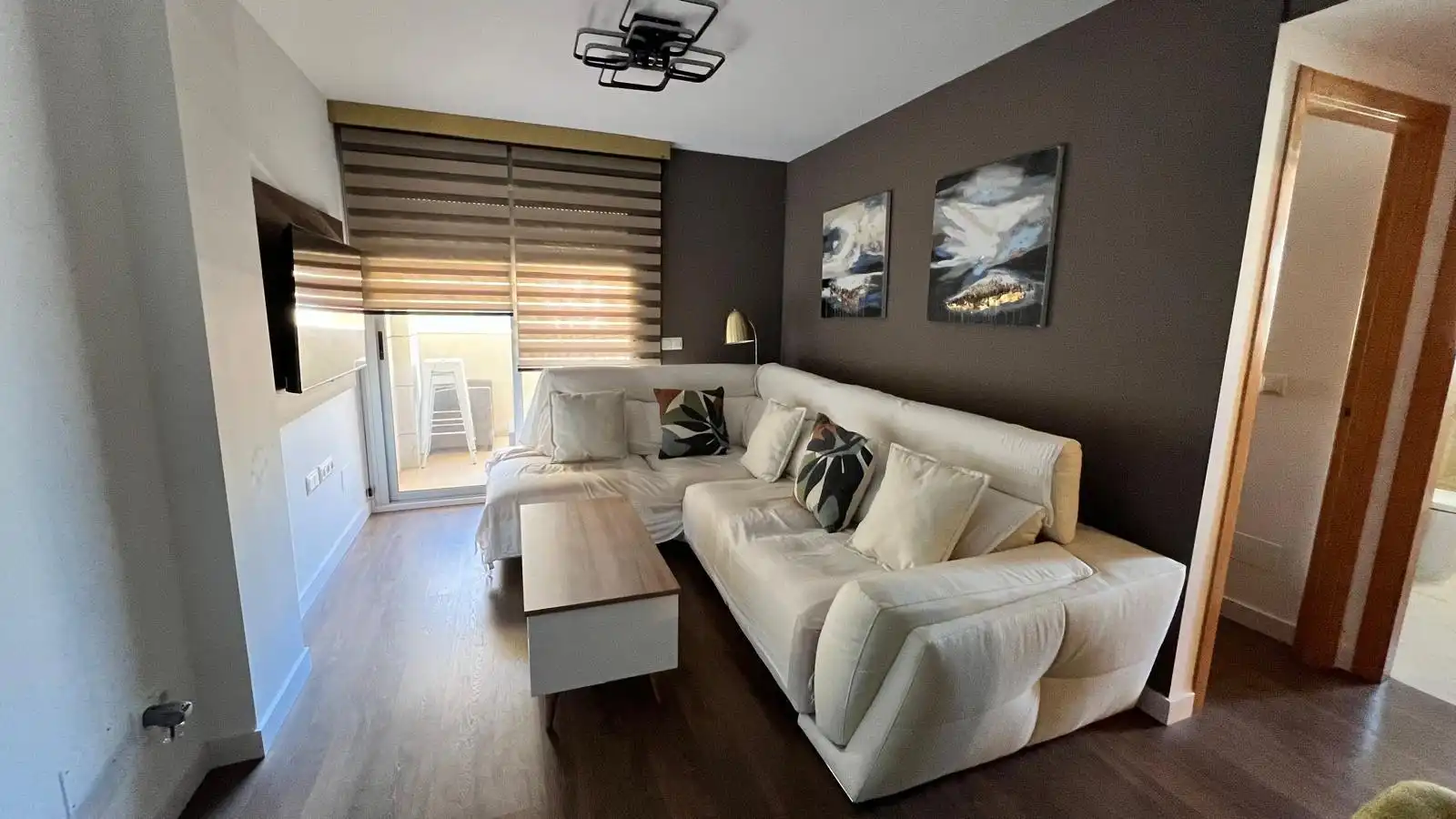 Living room of Flat for rent in Águilas  with Air Conditioner, Terrace and Furnished