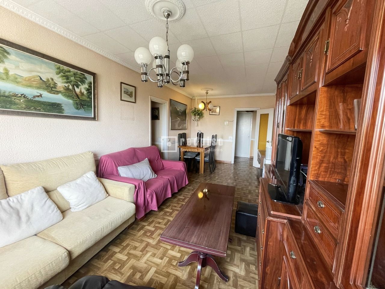 Sala de estar de Piso en venta en  Madrid Capital