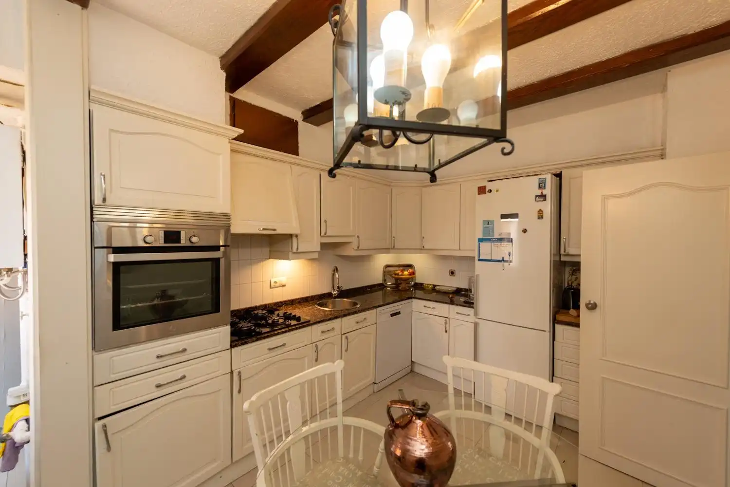 Cocina de Piso en venta en Alicante / Alacant con Jardín privado, Terraza y Piscina comunitaria
