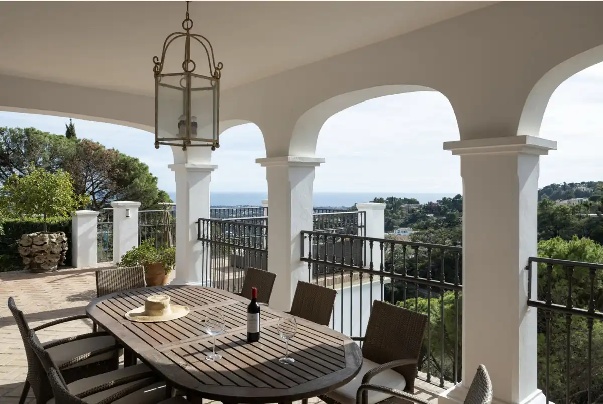 Terrace of Detached homes for sale in Benahavís  with Air Conditioner, Terrace and Jacuzzi