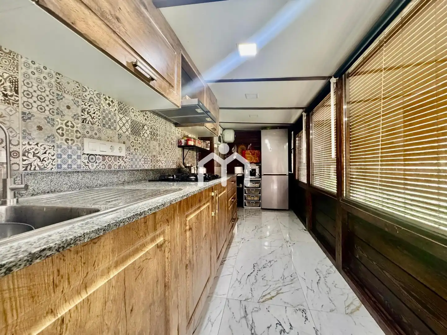 Cocina de Casa o chalet en venta en Badalona con Aire acondicionado, Calefacción y Jardín privado