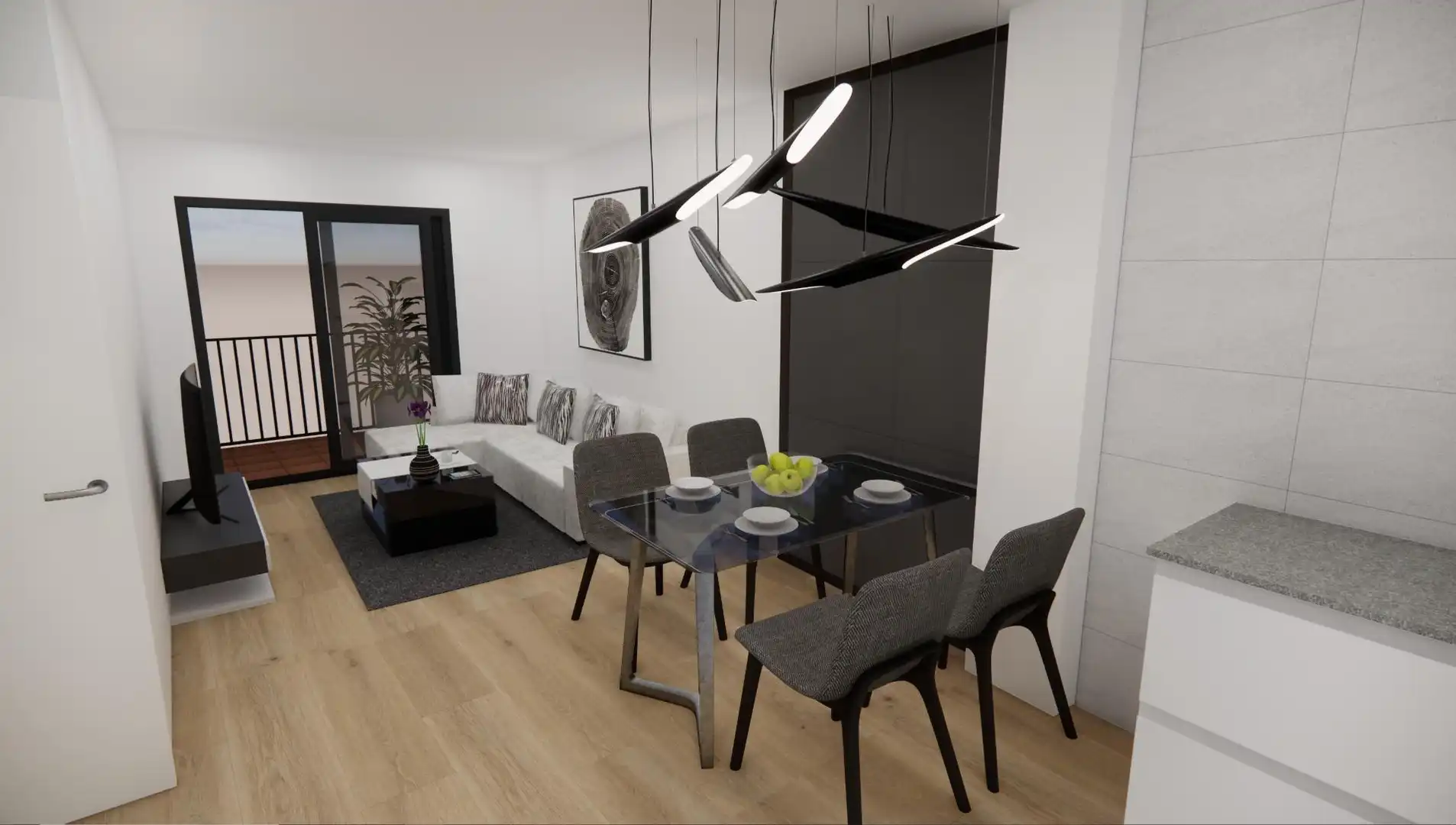 Sala de estar de Piso en venta en Calella con Calefacción, Terraza y Trastero