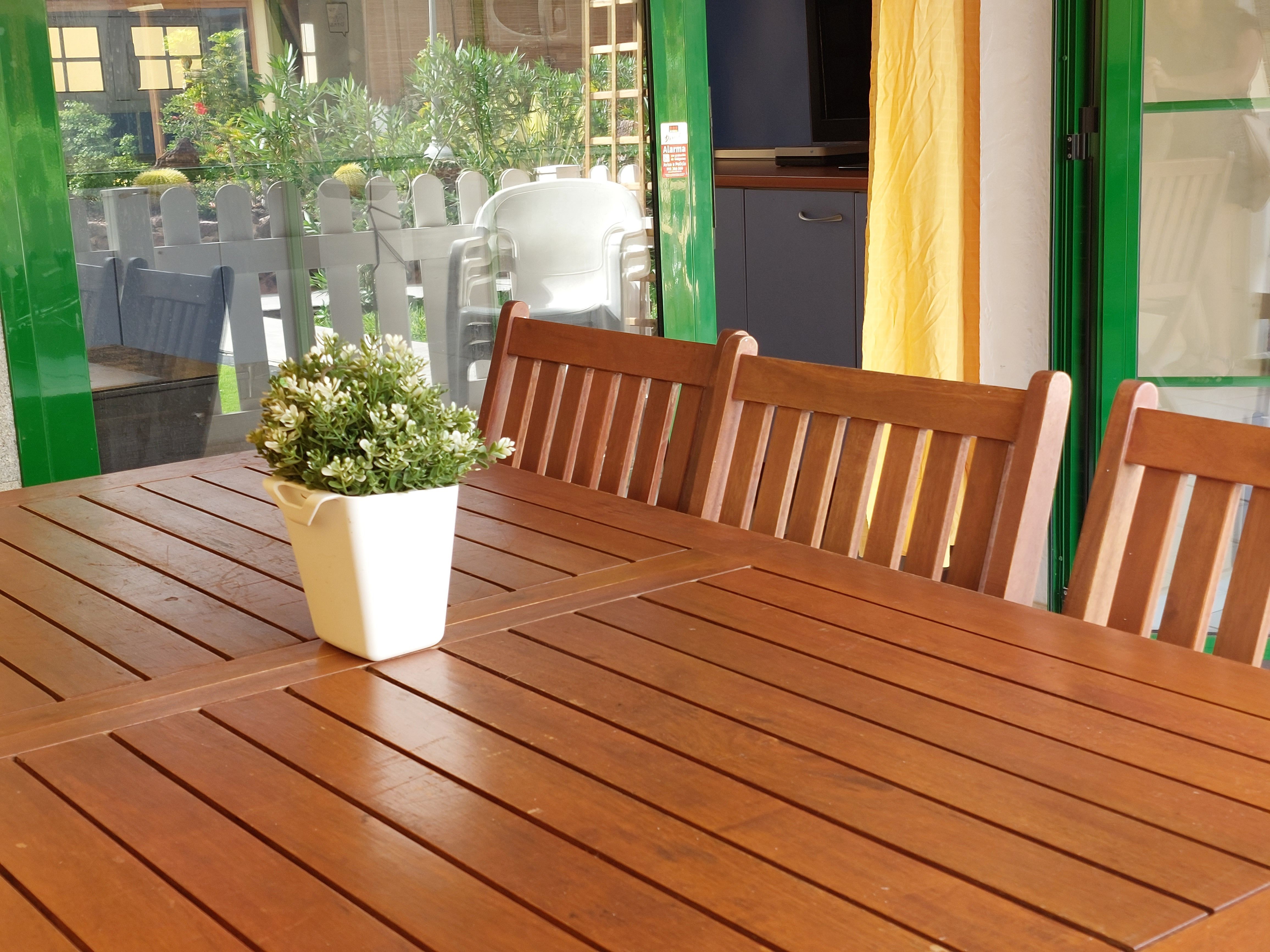 Terrace of Duplex to rent in San Bartolomé de Tirajana  with Air Conditioner, Private garden and Terrace