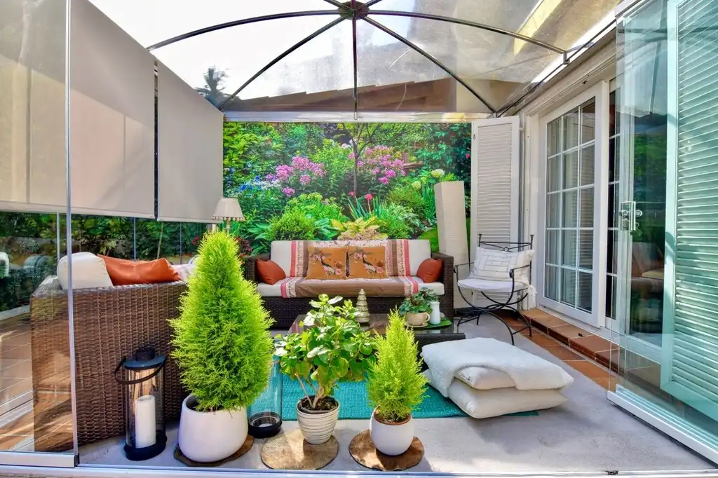 Terrace of Detached homes for sale in Calvià  with Air Conditioner, Heating and Private garden