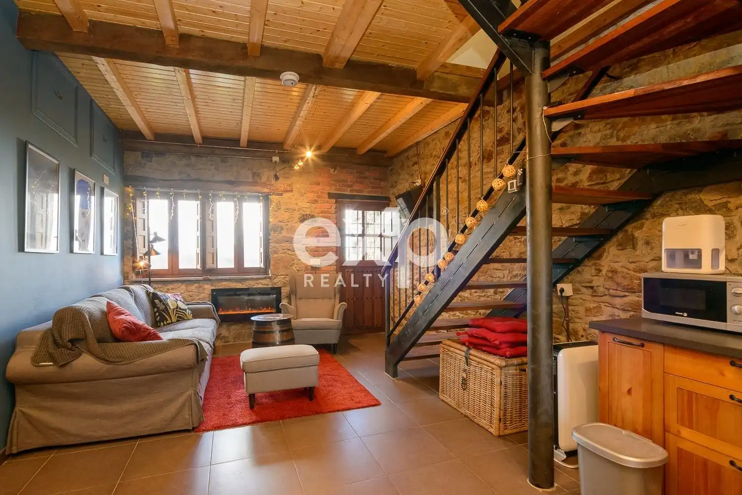 Sala de estar de Finca rústica en venta en Riosa con Calefacción, Jardín privado y Parquet