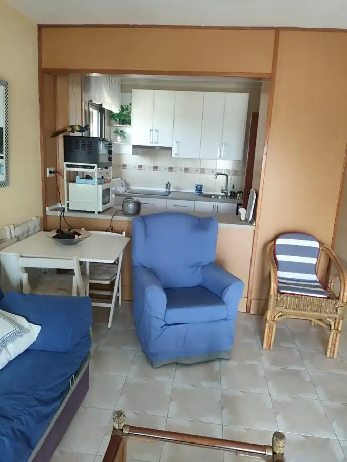Sala d'estar de Apartament de lloguer en Almuñécar amb Aire condicionat, Terrassa i Moblat