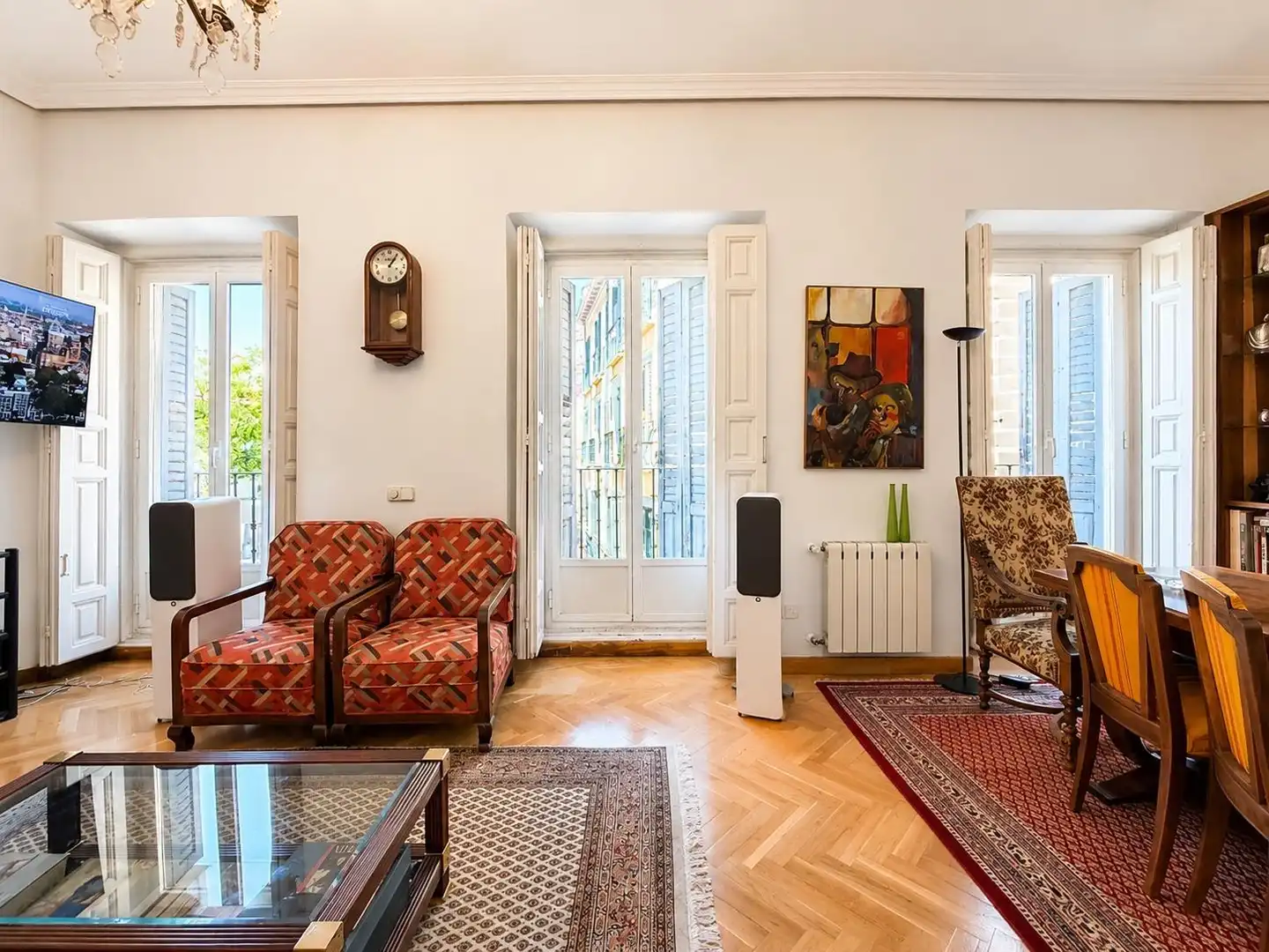 Sala de estar de Piso en venta en Madrid con Aire acondicionado, Calefacción y Amueblado