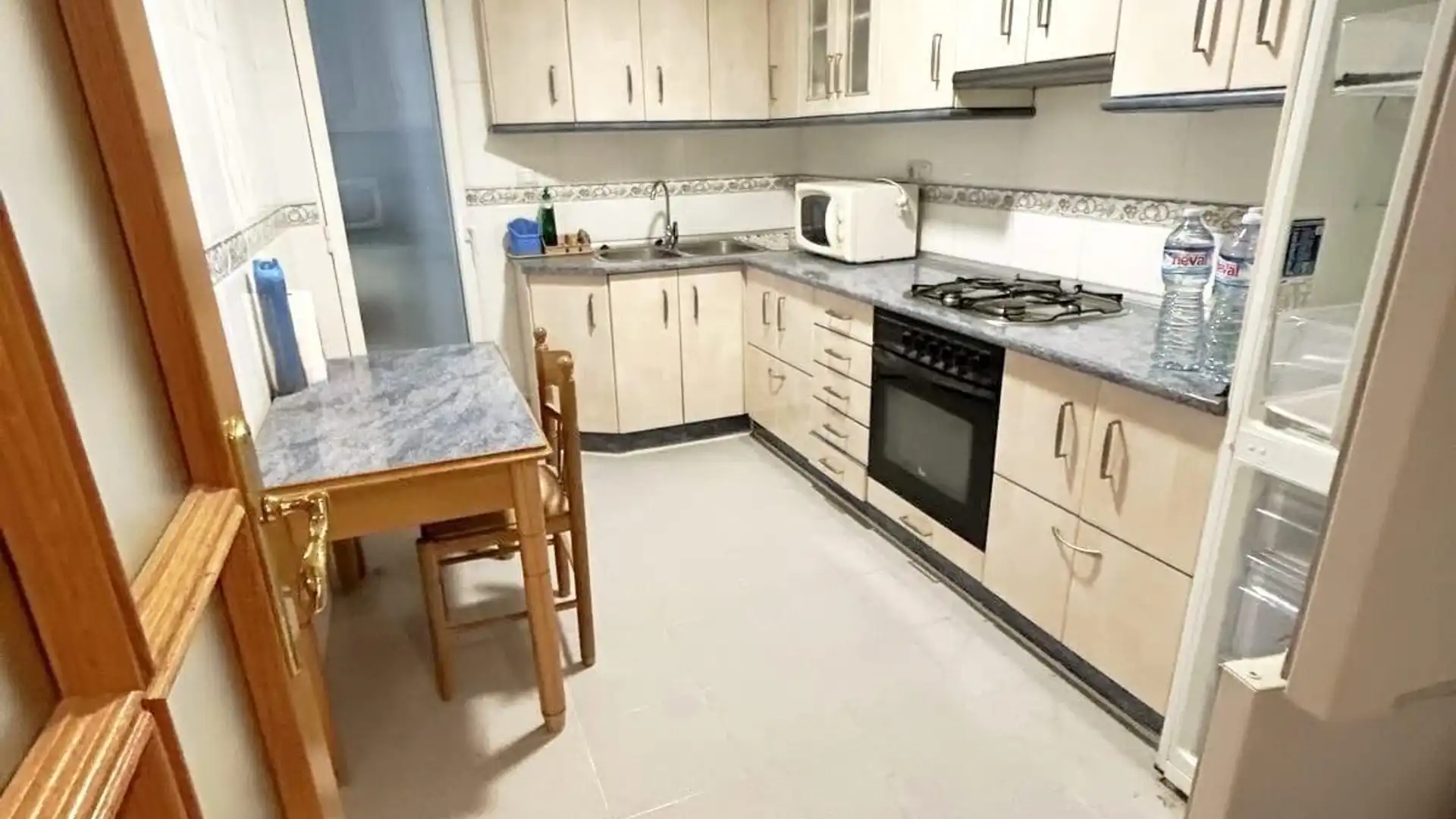 Kitchen of Flat for sale in  Albacete Capital  with Heating, Terrace and Storage room