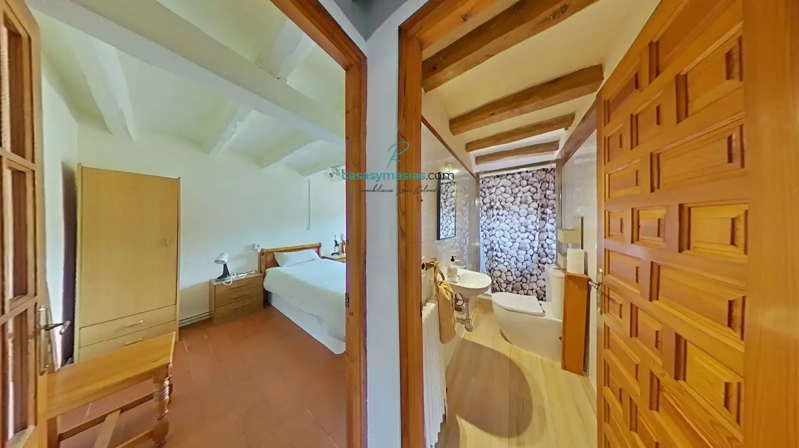 Bany de Finca rústica en venda en Sant Martí Sarroca amb Calefacció, Jardí privat i Parquet
