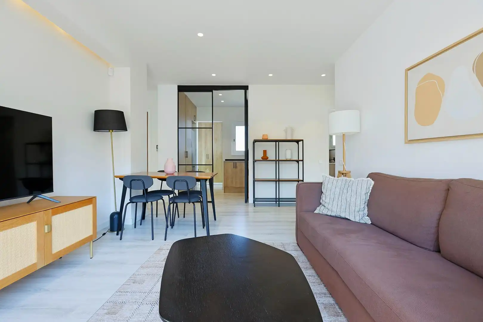 Sala d'estar de Pis en venda en Barcelona amb Aire condicionat, Parquet i Balcó