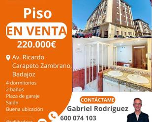 Vista exterior de Pis en venda en Badajoz Capital amb Calefacció