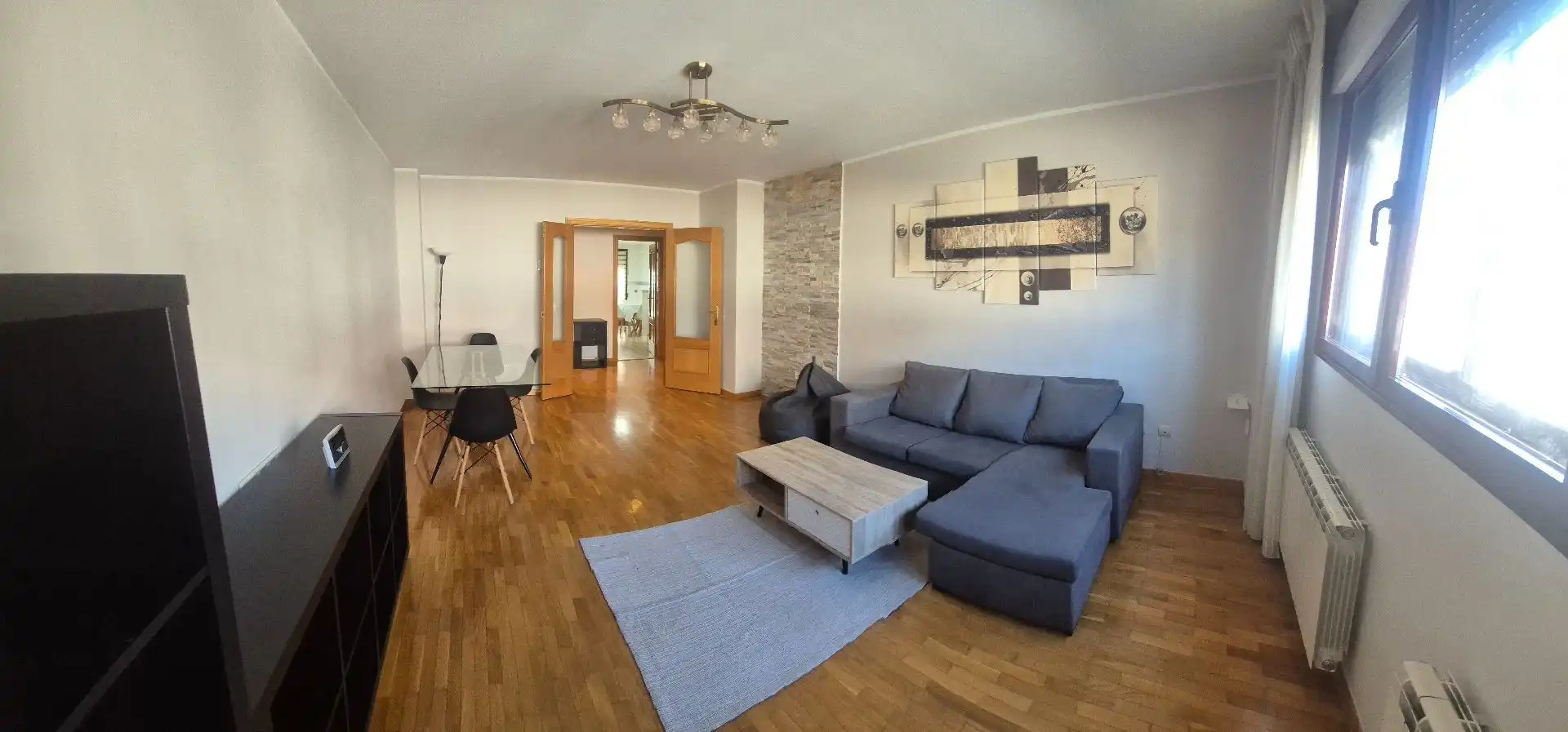 Living room of Flat for sale in Cistérniga  with Heating, Storage room and Furnished