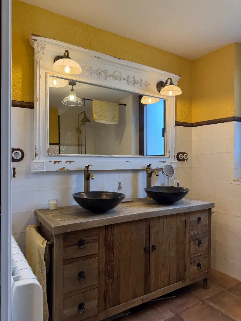Baño de Finca rústica en venta en Moià con Calefacción, Jardín privado y Parquet