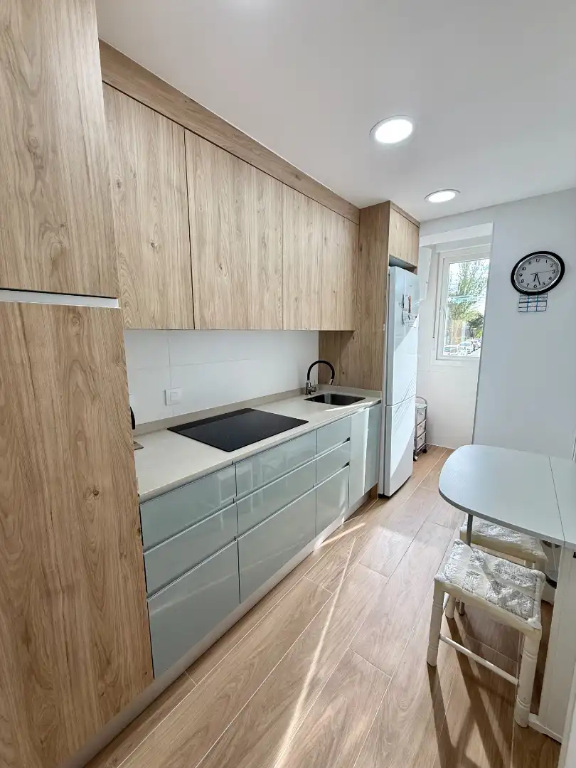 Kitchen of Flat for sale in Madrid  with Heating, Terrace and Storage room