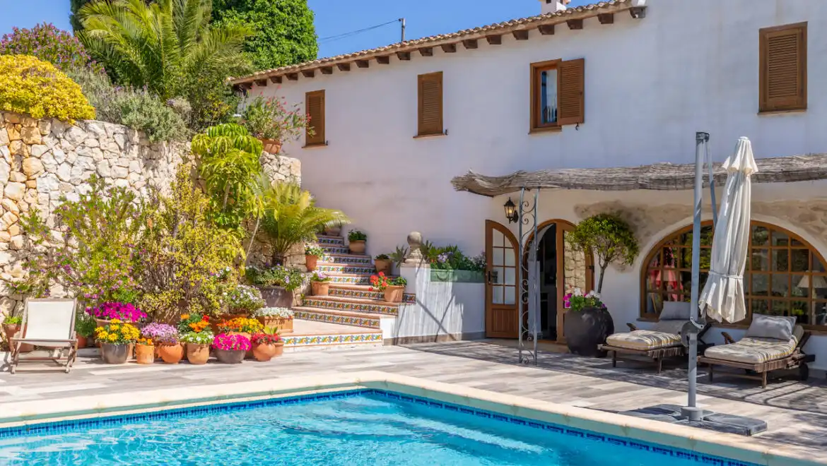 Vista exterior de Finca rústica en venta en Teulada con Calefacción, Jardín privado y Terraza