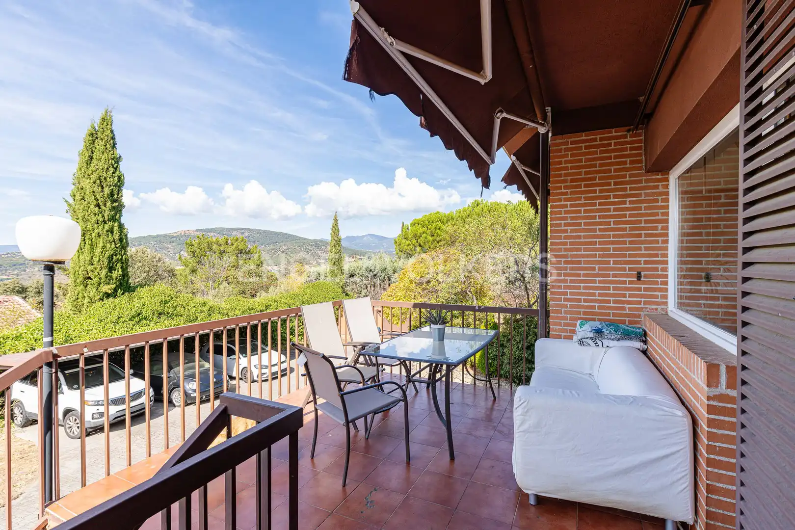 Terrassa de Casa o xalet en venda en Collado Villalba amb Aire condicionat, Calefacció i Jardí privat