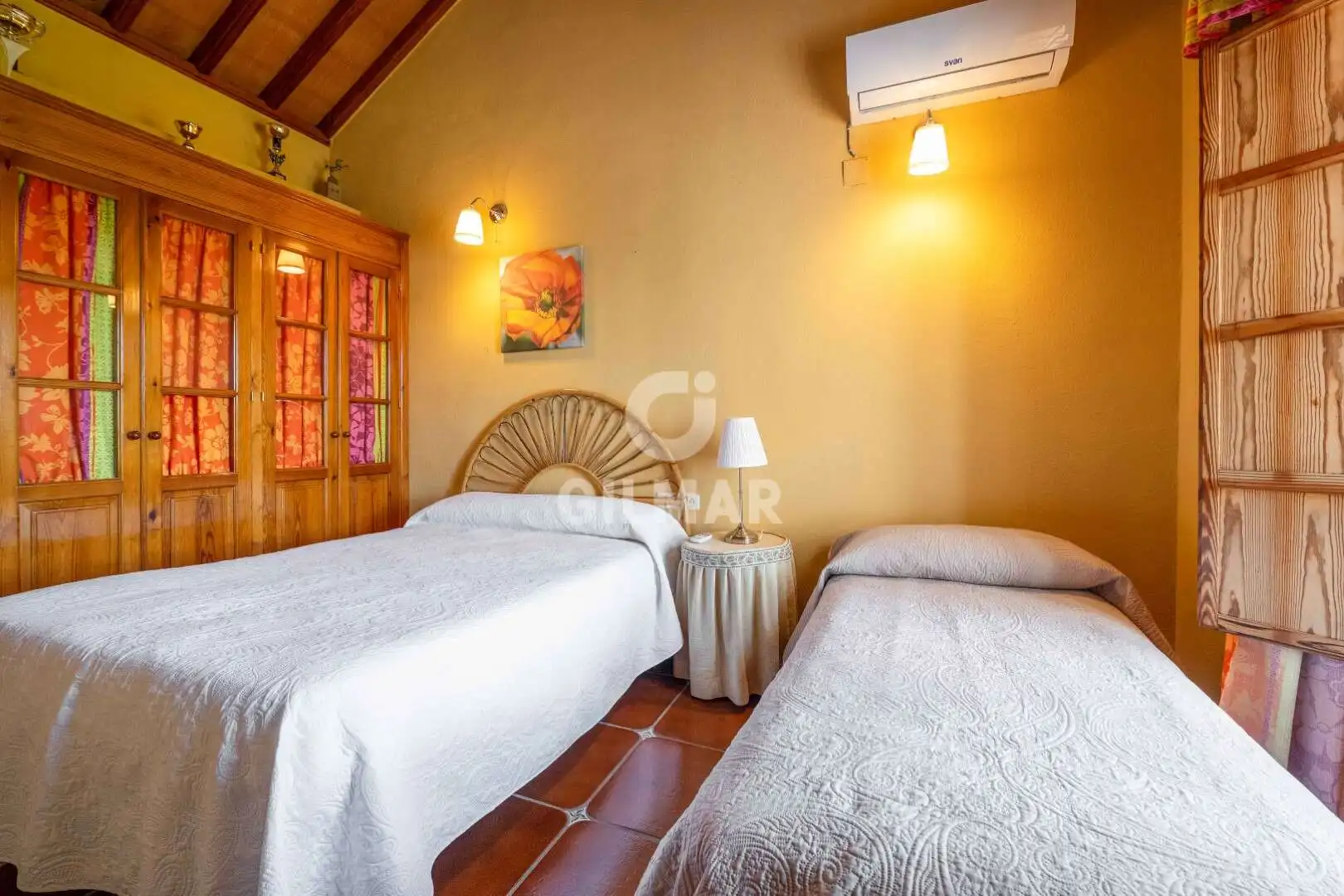 Bedroom of Houses for sale in Villamartín  with Heating, Private garden and Swimming Pool