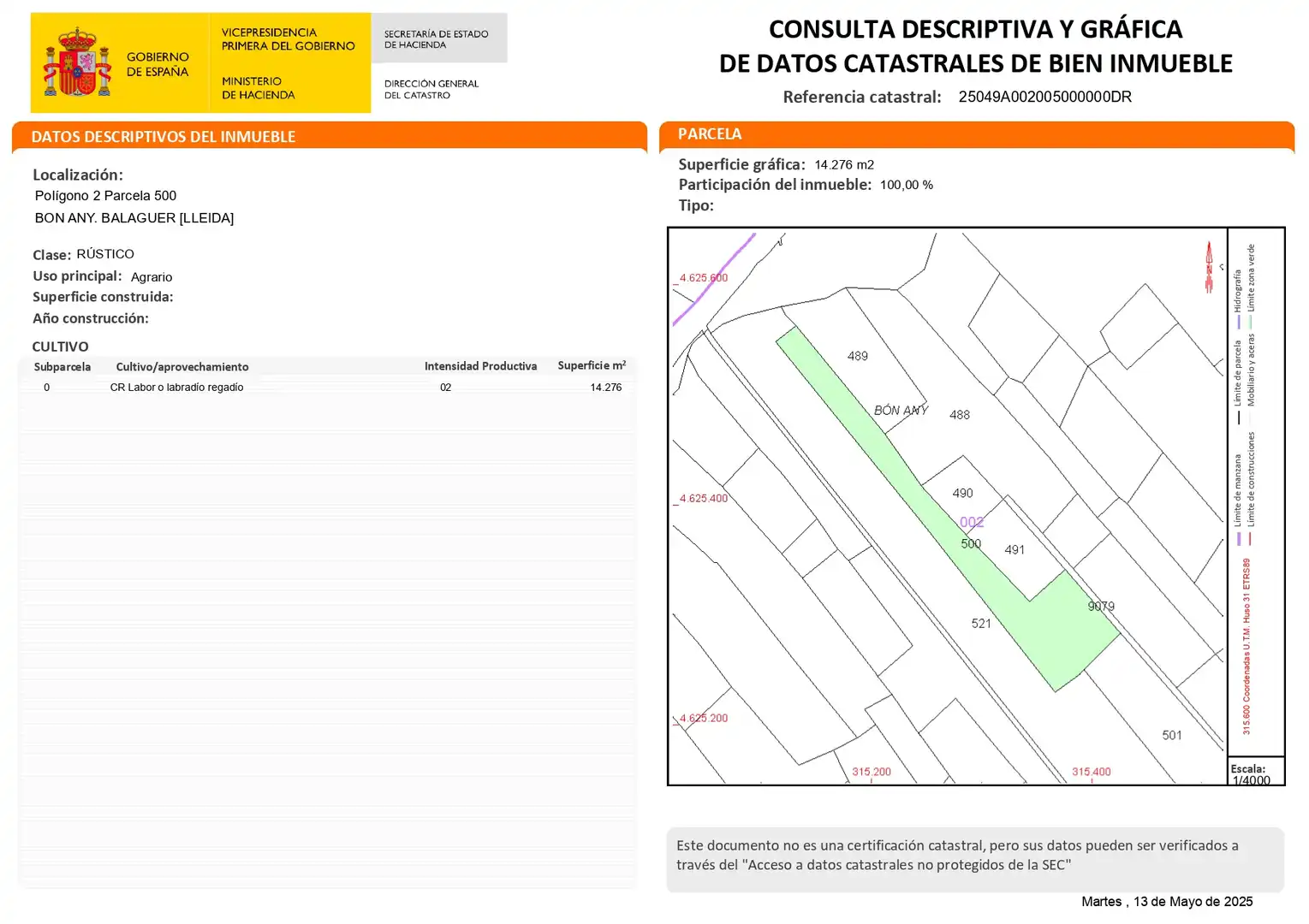 Terreno rústico en venta en Balaguer, imagen 9