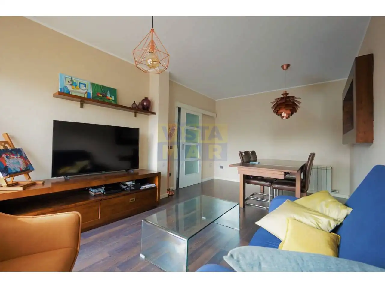 Sala de estar de Piso de alquiler en Cubelles con Aire acondicionado, Calefacción y Terraza