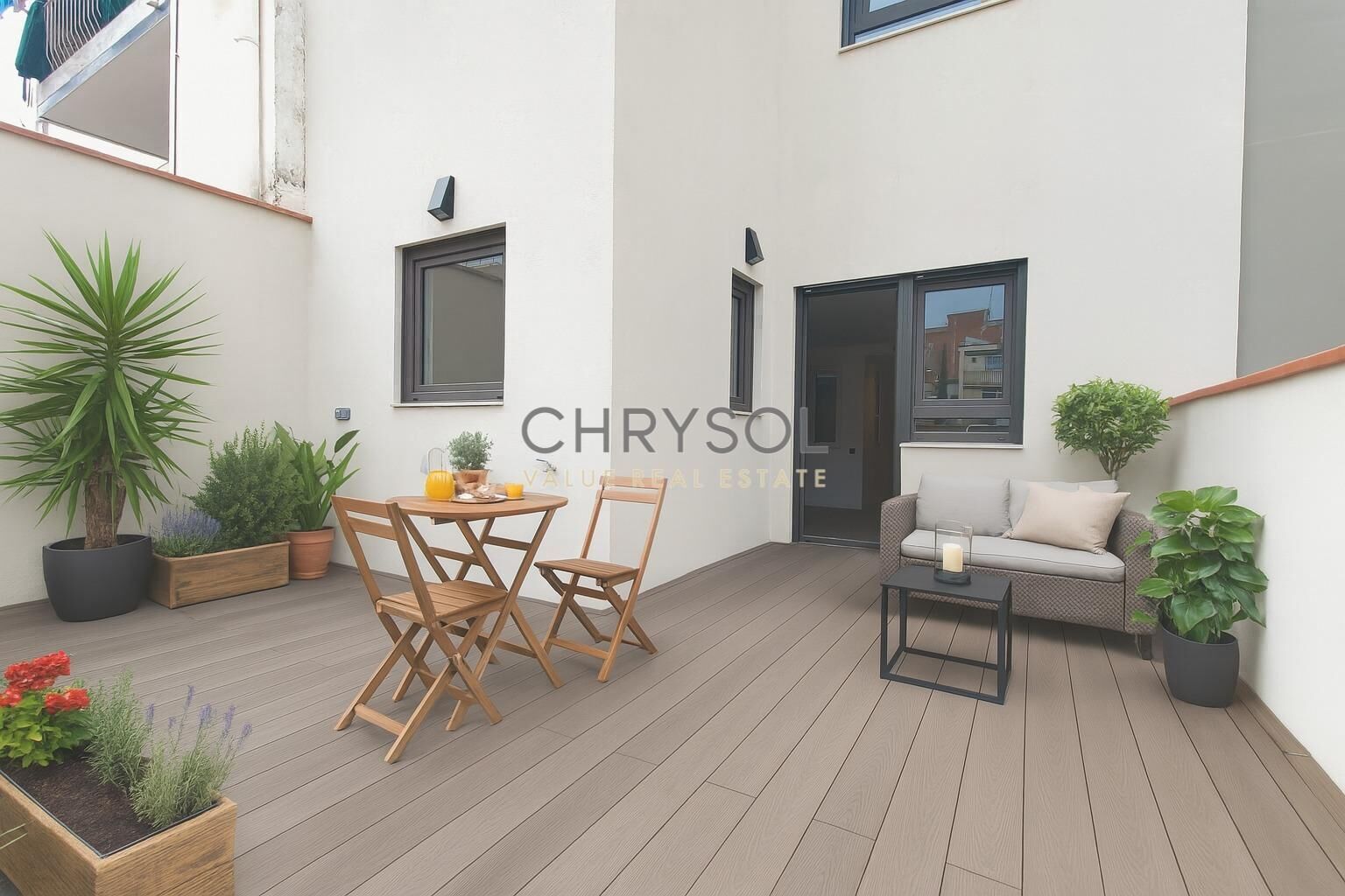 Terrace of Flat for sale in  Barcelona Capital  with Air Conditioner, Heating and Parquet flooring