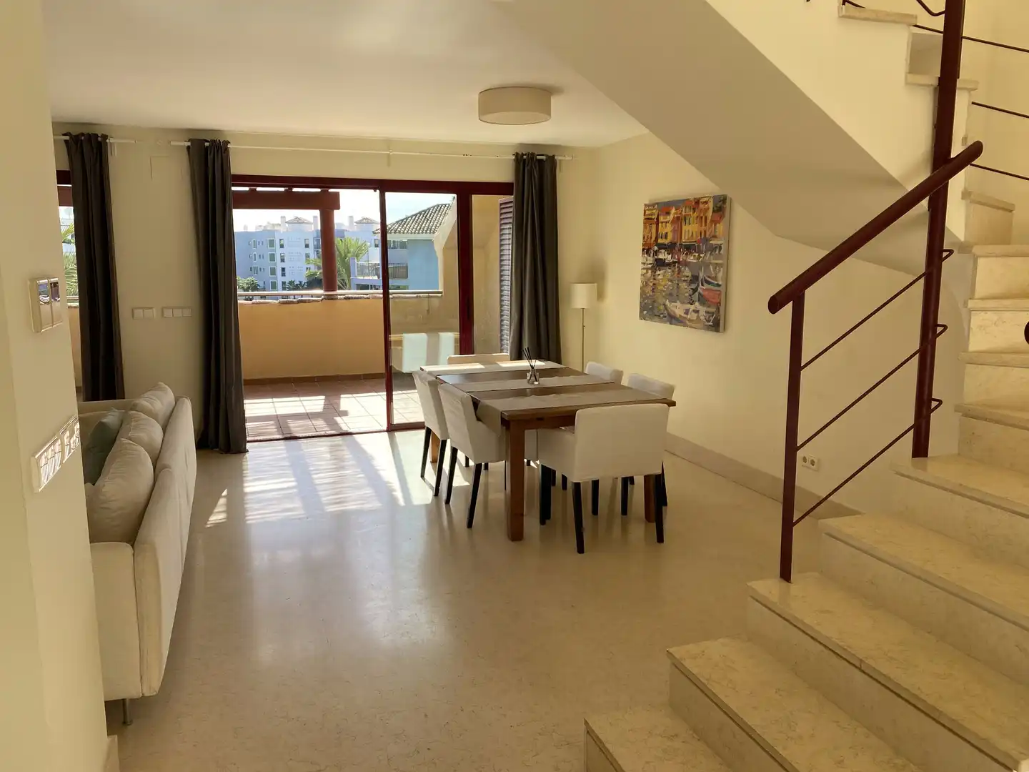 Comedor de Ático de alquiler en Sotogrande con Aire acondicionado, Terraza y Piscina