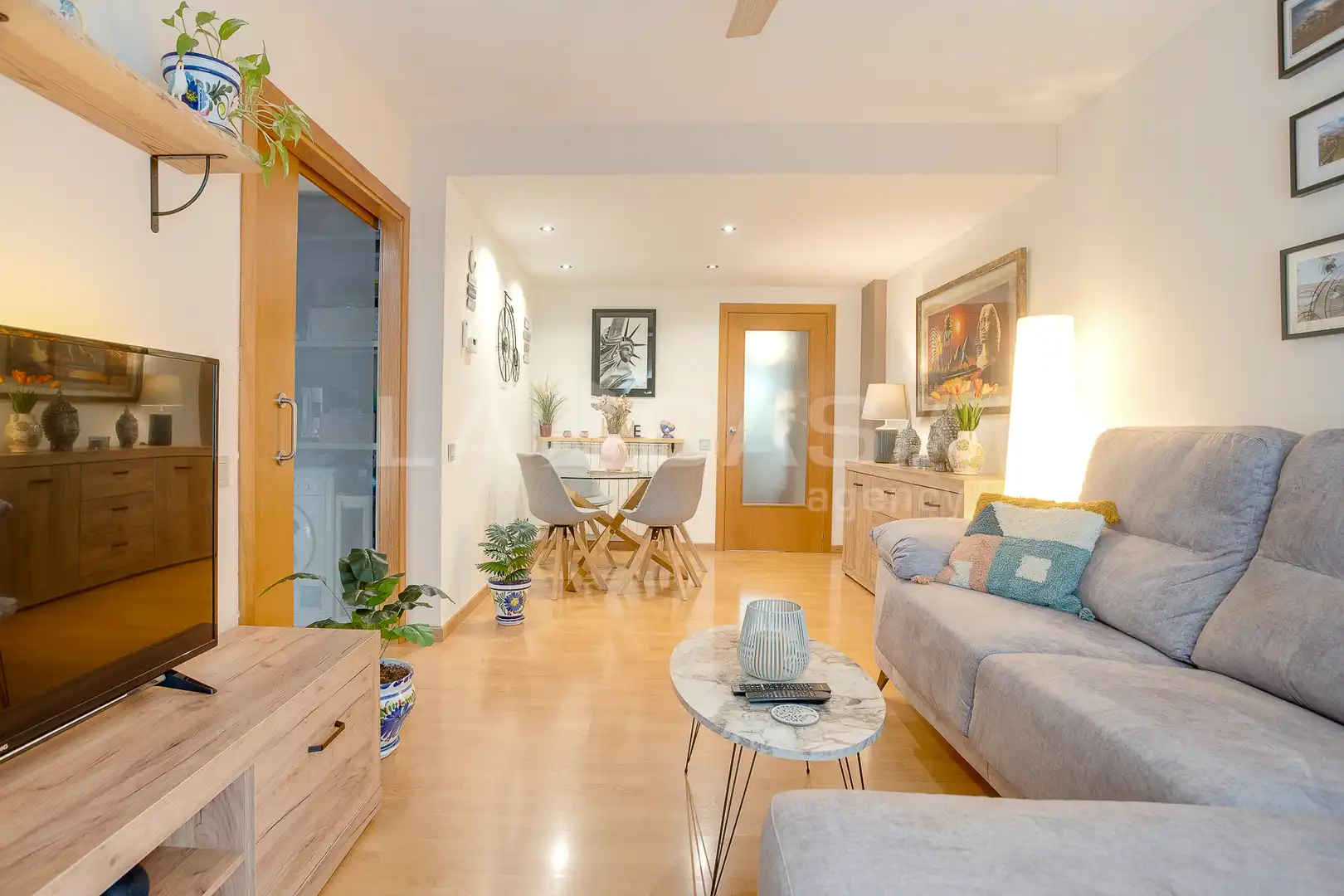 Sala de estar de Piso en venta en Can Bassa