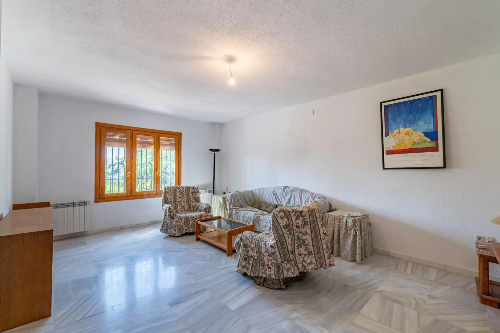 Sala de estar de Casa o chalet en venta en Las Gabias con Calefacción, Jardín privado y Terraza