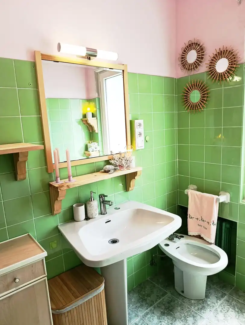 Bathroom of Flat for sale in Langreo  with Heating, Storage room and Furnished