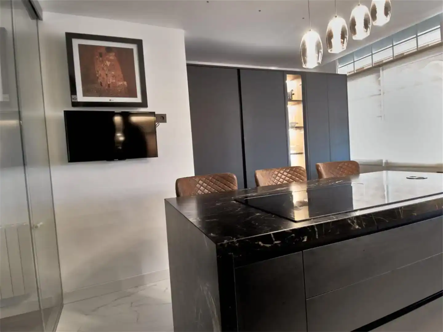 Kitchen of Flat for sale in Madrigueras  with Air Conditioner and Balcony