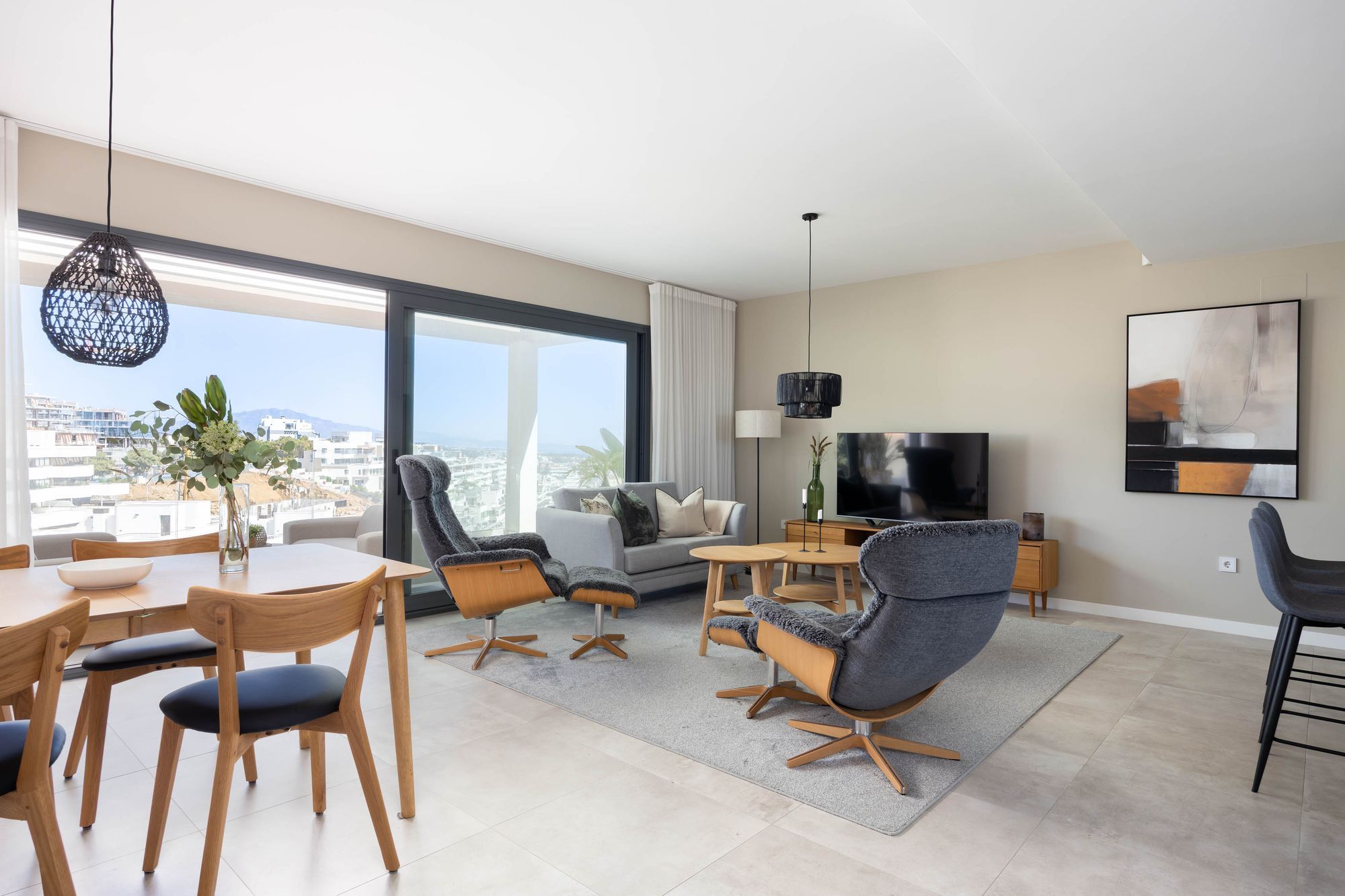 Sala d'estar de Àtic en venda en Estepona