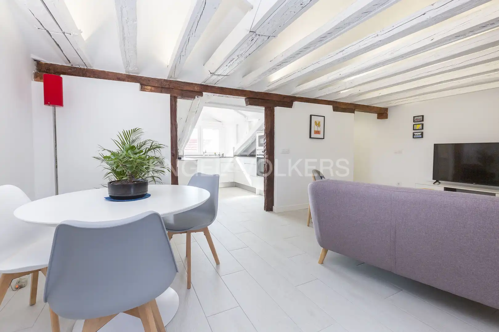 Sala de estar de Piso de alquiler en Madrid con Aire acondicionado, Calefacción y Amueblado